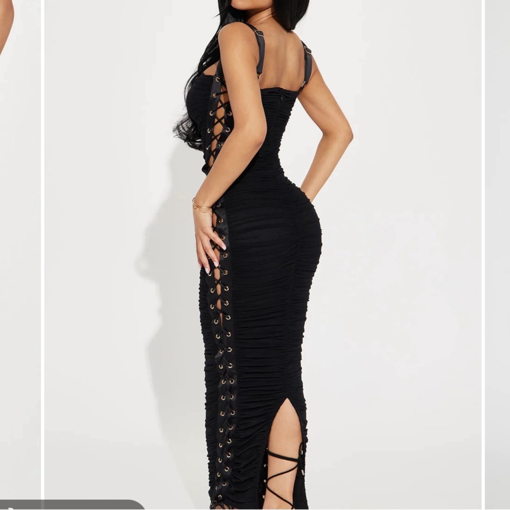 Lace up dress